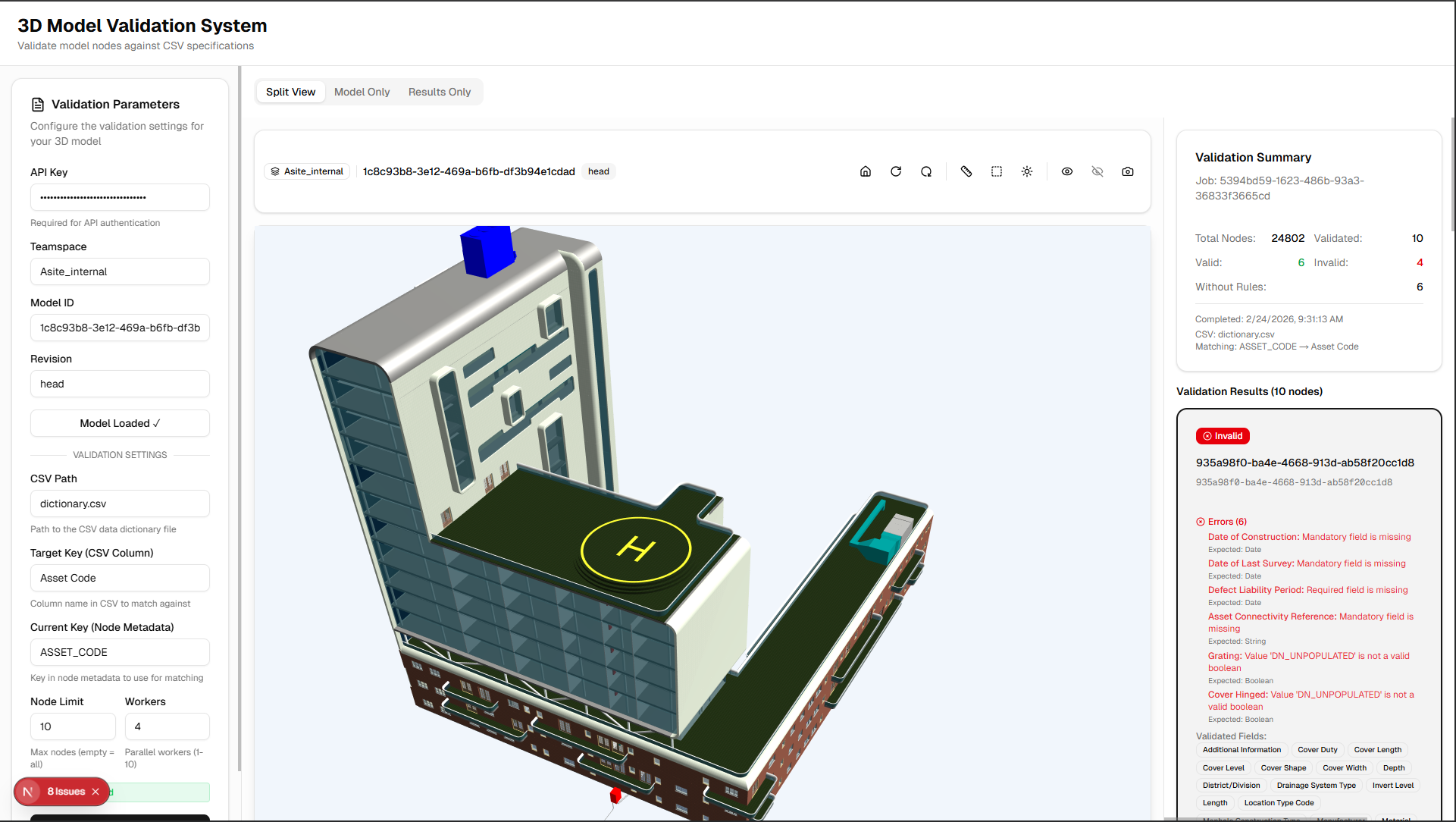 (4) 3D Data Validation Agent
