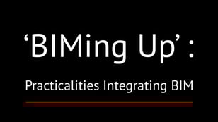 ‘BIMing Up’ Practicalities Integrating BIM
