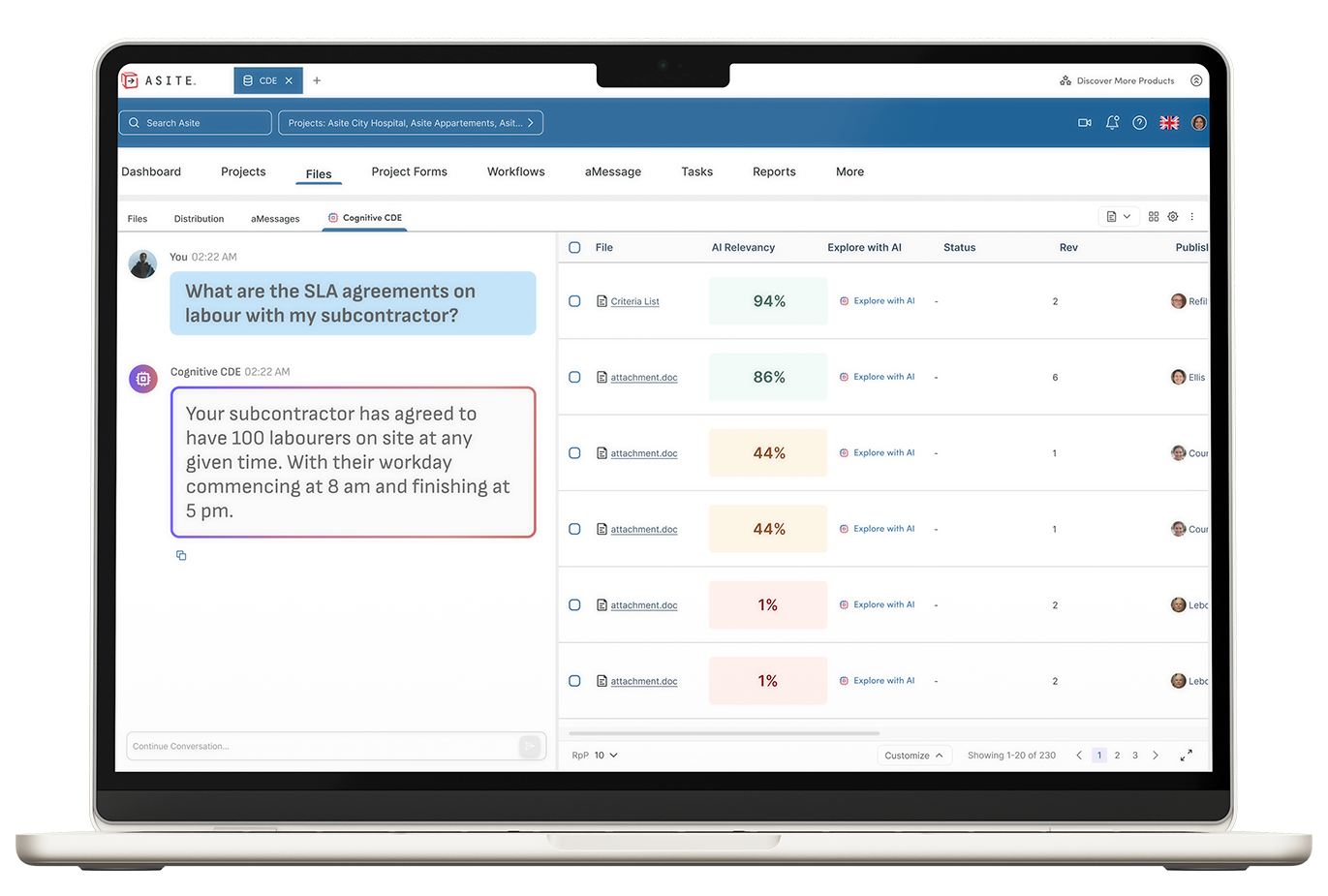AI-Enhanced Cognitive CDE™ Unifies Construction Data and Workflow Automation
