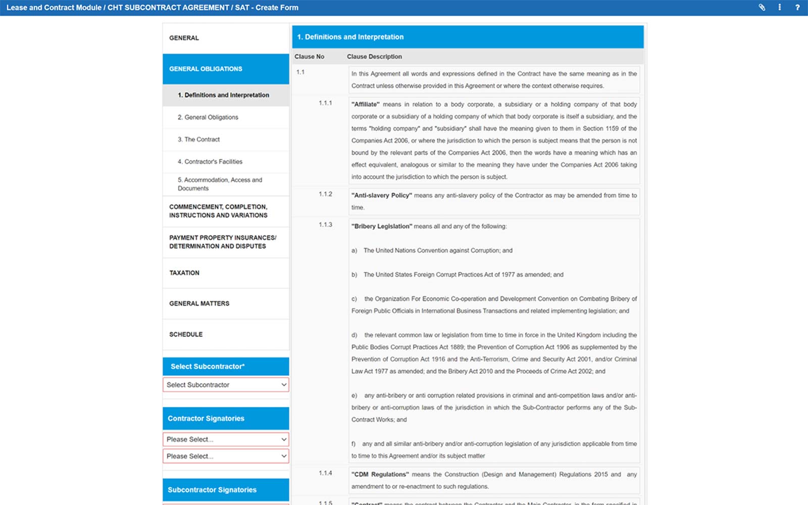 Create Custom Contracts with Ease