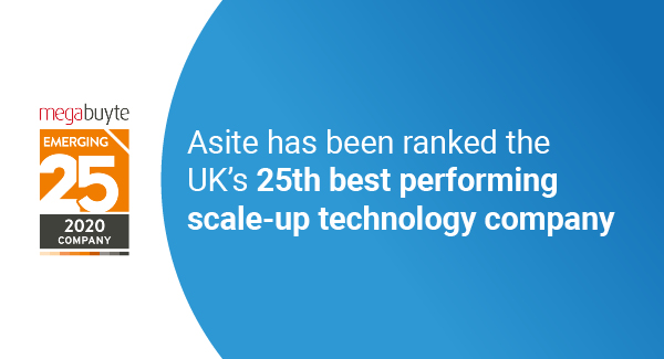 Asite Named One of the Best-Performing Scale-Up Technology Companies in the UK