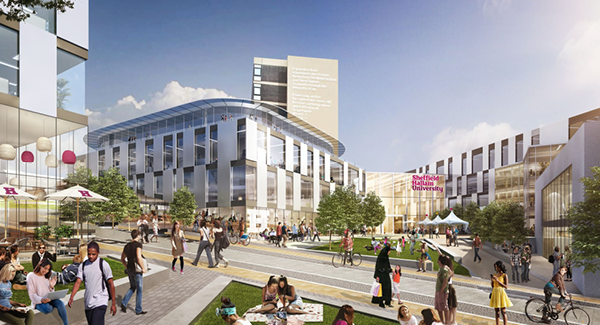 The £220 million Sheffield Hallam University Development is the first phase of a 20-year plan to transform its campus