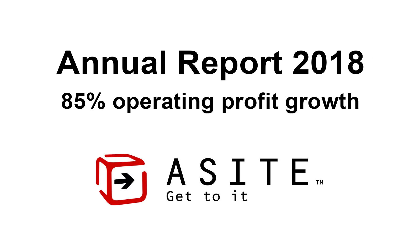 Asite announces 85% operating profit growth in 2018 Annual Report